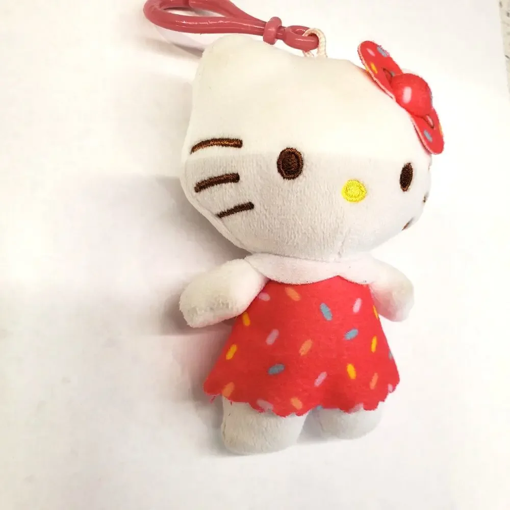 HELLO KITTY Plush Danglers Series 2 Rainbow Sprinkles Cupcake Clip On Toy